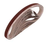sourcing map 13mm x 305mm Sanding Belts, 10 Pcs 320 Grits Aluminum Oxide Abrasive Belt Sander File Belt for Woodworking, Metal Polishing, Knife Sharpener
