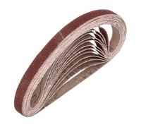 sourcing map 13mm x 457mm Sanding Belts, 10 Pcs 80 Grits Aluminum Oxide Abrasive Belt Sander File Belt for Woodworking, Metal Polishing, Knife Sharpener