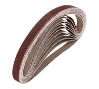 sourcing map 13mm x 457mm Sanding Belts, 20 Pcs 150 Grits Aluminum Oxide Abrasive Belt Sander File Belt for Woodworking, Metal Polishing, Knife Sharpener