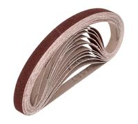 sourcing map 13mm x 457mm Sanding Belts, 40 Pcs 120 Grits Aluminum Oxide Abrasive Belt Sander File Belt for Woodworking, Metal Polishing, Knife Sharpener