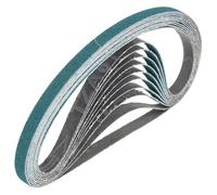 sourcing map 13mm x 610mm Sanding Belts 120 Grit Zirconia 20 Pcs