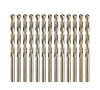 sourcing map 13pcs 1/4" M35 Cobalt Twist Drill Bits, High-Speed Steel Jobber Drill Bit for Stainless Steel, Hardened Metal, Cast Iron, Aluminum, Copper, Soft Alloy Steel, Wood, Plastic