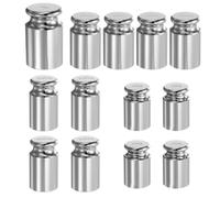 sourcing map 13pcs Gram Calibration Weight Set 50g 100g 200g 1kg M1 Precision Chrome Plated Steel for Digital Balance Scales