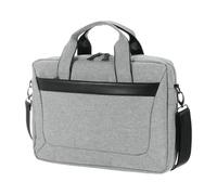 sourcing map 14.1-15.4 Inch Laptop Briefcase Bag, Water-Resistant Laptop Shoulder Bag, Expandable Business Crossbody Bag, Multi-function Computer Carrying Bag for Travel College, Gray