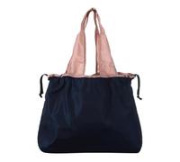 sourcing map 14.3 x 13.4 Inch Washable Shopping Bags with Handles, Lightweight Reusable Foldable Grocery Bags for Women & Men,Heavy Tote for Shopping Storage Groceries Travel, Navy Blue