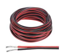 sourcing map 14 Gauge Wire 2 Conductor Electrical Wire 29.5FT Red Black Cable Tinned Copper/Flexible/Silicone Stranded Cord for LED Strip Lamps Lighting Automotive