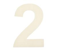 sourcing map 14 Inch Wooden Number, Blank Unfinished Wooden Number Sign for Crafts, DIY Projects, Birthday, Party, Wedding Decorations, Wall Decor(Number 2)