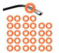 sourcing map 14 Pairs Glasses Ear Grip 0.44" Silicone Ring Type Anti-Slip Ear Hook Eyewear Retainer Eyeglass Temple Tips Sleeve Retainer for Glasses Sunglasses Sports Eyeglasses, Orange