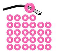 sourcing map 14 Pairs Glasses Ear Grip 0.52" Silicone Ring Type Anti-Slip Ear Hook Eyewear Retainer Eyeglass Temple Tips Sleeve Retainer for Glasses Sunglasses Sports Eyeglasses, Rose Red