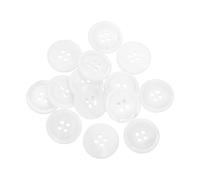 sourcing map 14 Pcs Natural Shell Buttons, 4 Hole Mother of Pearl Buttons 20mm Sewing Craft Buttons for Shirt Sewing DIY Crafts Decoration, White