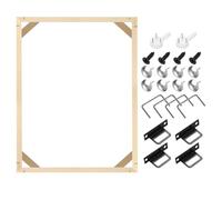 sourcing map 14 x 18 Inches Canvas Stretcher Bars, Wood Canvas Frame Kit Canvas Stretcher Frames DIY Stretcher Bars for Oil Paintings Prints Posters Home Decor