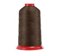 sourcing map 1400 Yards Bonded Nylon Sewing Thread Size 420D/3 Sewing-Heavy Duty Nylon Upholstery Thread Outdoor Thread for Leather Jeans and Weaving Craft Machine DIY Brown