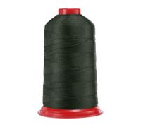 sourcing map 1400 Yards Bonded Nylon Sewing Thread Size 420D/3 Sewing-Heavy Duty Nylon Upholstery Thread Outdoor Thread for Leather Jeans and Weaving Craft Machine DIY Dark Green