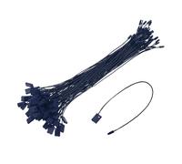 sourcing map 140Pcs Nylon Hang Tag String 6.7Inch Snap Lock Pins Loop Price Tag Fastener Plastic Tags Ties Tag Tags for Clothes String Tags Tags with String Navy Blue