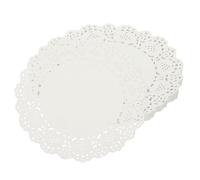 sourcing map 140pcs Paper Doilies, 8.3 inch Round Lace Doilies Disposable Paper Placemats for Wedding Christmas Tableware Decoration White