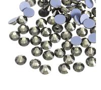 sourcing map 1440 Pcs Hotfix Rhinestones Flatback Crystal Glass Gems for Crafts Clothes DIY Decoration(SS4 1.6mm, Transparent Grey)