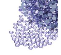sourcing map 1440 Pcs Hotfix Rhinestones Flatback Crystal Glass Gems for Crafts Clothes DIY Decoration(SS16 4mm,Bright Purple)