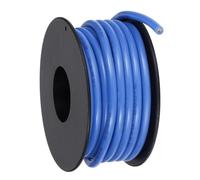 sourcing map 14AWG Flexible Silicone Wire 6m/20ft, 14 Gauge Tinned Copper Electrical Stranded Wire 200 Celsius/392 Fahrenheit High Temperature Hookup Spool for DIY Model Wiring, Blue