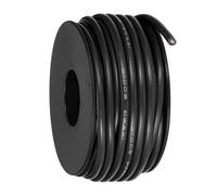 sourcing map 14AWG Flexible Silicone Wire 9m/30ft, 14 Gauge Tinned Copper Electrical Stranded Wire 200 Celsius/392 Fahrenheit High Temperature Hookup Spool for DIY Model Wiring, Black