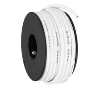 sourcing map 14AWG Flexible Silicone Wire 9m/30ft, 14 Gauge Tinned Copper Electrical Stranded Wire 200 Celsius/392 Fahrenheit High Temperature Hookup Spool for DIY Model Wiring, White