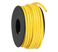 sourcing map 14AWG Flexible Silicone Wire 9m/30ft, 14 Gauge Tinned Copper Electrical Stranded Wire 200 Celsius/392 Fahrenheit High Temperature Hookup Spool for DIY Model Wiring, Yellow