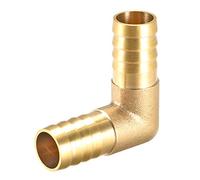 sourcing map 14mm Barb Brass Hose Fitting 90 Degree Elbow Pipe Connector Coupler Tubing