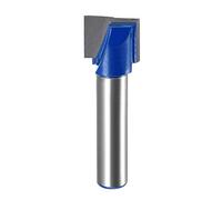 sourcing map 14mm Dia 8mm Shank Bottom Cleaning Router Bit, 2 Flutes Carbide Tipped Cutter Uncoated for Woodworking