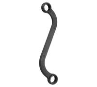 sourcing map 14mm x 15mm 12-Point S-Style Box Wrench Double End S-Shaped Wrench Sandblasted Nickel Plated Cr-V Steel S Box Wrenches for Home Auto Bike Machine Repair