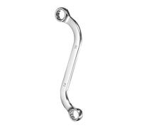 sourcing map 14mm x 15mm Metric 12-Point S-Style Box Wrench Double End S-Shaped Wrench Chrome Plated 45# Steel S Box Wrenches for Home Auto Bike Repair Machine Maintenance