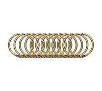 Sourcing Map 14pcs Curtain Rings, 1.3 Inch ID Iron Round Snap Shower Hooks Glide Smoothly for Bathroom Curtain Rods, Bronze