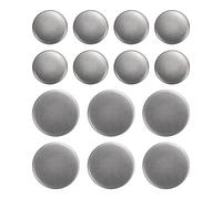 sourcing map 14pcs Metal Round Buttons 15mm/20mm Brass Sewing Craft Replacement Buttons for Blazer Suits Clothing Decoration DIY Accessories, Gun