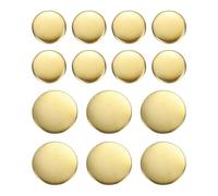 sourcing map 14pcs Metal Round Buttons 15mm/20mm Brass Sewing Craft Replacement Buttons for Blazer Suits Clothing Decoration DIY Accessories, Gold
