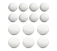 sourcing map 14pcs Metal Round Buttons 20mm/25mm Brass Sewing Craft Replacement Buttons for Blazer Suits Clothing Decoration DIY Accessories, Silver-White