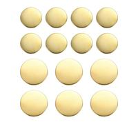 sourcing map 14pcs Metal Round Buttons 20mm/25mm Brass Sewing Craft Replacement Buttons for Blazer Suits Clothing Decoration DIY Accessories, Gold