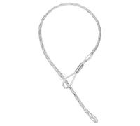 sourcing map 15-22mm OD Cable Pulling Socks Grip 1.5m Fore-Hand Pull Wire Mesh Puller Socks Grip Galvanized Steel Wire Pulling Tools