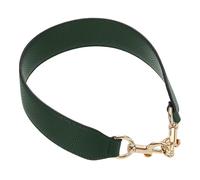 sourcing map 15.35 Inch PU Leather Short Bag Strap with Clasp, Purse Handles Handbags Replacement Straps for Clutch Bag Crossbody Underarm Bags, Dark Green, Gold Buckle
