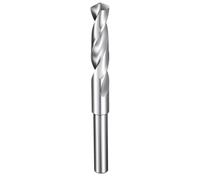 sourcing map 15.5mm Drill Bit 1/2" Reduced Shank Round 4241 High Speed Steel Uncoated (Bright) 118° Standard Point for Plastic Wood Copper Aluminum Iron Medium Soft Metal