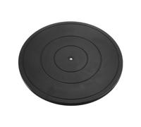 sourcing map 15.8 Inch Rotating Swivel Stand with Steel Ball Bearings PP Lazy Susan Base Turntable for Round Dining-Table Showcase Display Stand Service Black