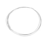 sourcing map 15 Gauge/1.4 mm Nichrome 80 Cr20Ni80 Heating Resistance Wire 10ft High Temperature for Electronic Components Repairing, Silver Tone
