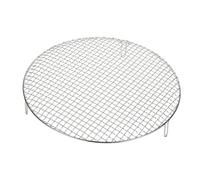 sourcing map 15 Inch Round Cooking Rack, Stainless Steel Canning Racks with Legs, Barbecue Mesh Grill for Baking Cooling Steaming Cookware