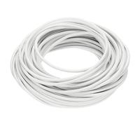 sourcing map 15 Meter/49.2ft 14AWG Flexible Silicone High Temp Wire Cable -60 to 300 Degree Celsius Insulated Resistant Electrical Cable for Industry, White