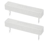 sourcing map 15 Ohm Ceramic Cement Resistor, 100W Power Wirewound Horizontal Cement Resistor Kit Tolerance 5% for Audio Equipment Power Adapters Frequency Divider Circuit Board (Pack of 2)
