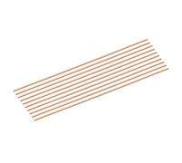 sourcing map 15 Pack Pure Copper Round Rod 3mm/0.12 Inch Diameter 330mm/13 Inch Length Solid Copper Rod Lathe Bar Stock for DIY Metal Craft Metal Working Hobbies