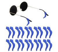 sourcing map 15 Pairs Glasses Ear Grip Silicone Anti-slip Ear Hook Eyewear Retainer Eyeglass Temple Tip Holder for Daily Wear Glasses Sunglasses Reading Eyeglasses, Blue