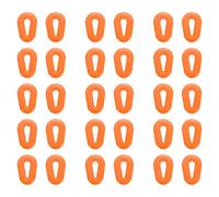 sourcing map 15 Pairs Glasses Ear Grip Silicone Hollow Type 14.4mm Eyeglasses Temple Grips Retainer Anti Slip Soft Eyeglass Ear Grips for Eyeglasses Sunglasses Sport Glasses, Orange