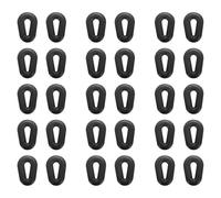 sourcing map 15 Pairs Glasses Ear Grip Silicone Hollow Type 14.4mm Eyeglasses Temple Grips Retainer Anti Slip Soft Eyeglass Ear Grips for Eyeglasses Sunglasses Sport Glasses, Black