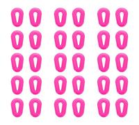 sourcing map 15 Pairs Glasses Ear Grip Silicone Hollow Type 14.4mm Eyeglasses Temple Grips Retainer Anti Slip Soft Eyeglass Ear Grips for Eyeglasses Sunglasses Sport Glasses, Rose Red