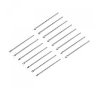 sourcing map 15 Pcs 25mm Watch Link Cotter Pin Assortment, Stainless Steel 0.9mm Dia. Watch Strap Bars Split Pin for Watchband Repair, Silver Tone