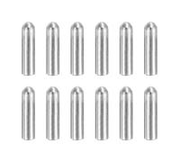 sourcing map 15 pcs 304 Stainless Steel Dowel Pins, 3x10 mm Round Head Flat Chamfered End Metal Dowel Pin Shelf Support Pegs Rod Fasten Elements for Furniture DIY Project
