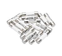 sourcing map 15 Pcs 380V 5A Fast Blow Fuse, Ceramic Cartridge Fuses Microwave Fuse Current Protection F Type 10x38mm for Electrical Industrial